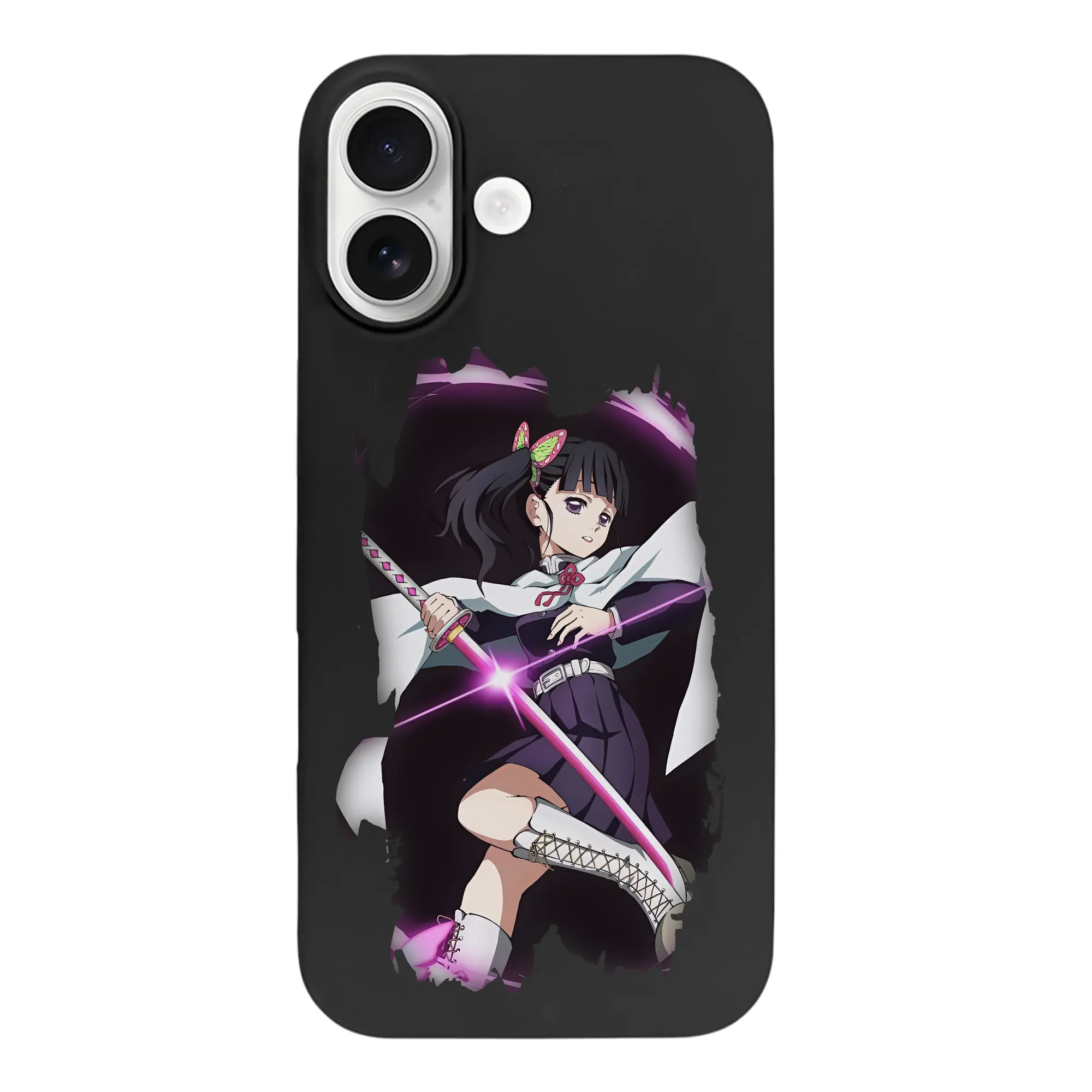 鬼滅の刃 グッズ,栗花落 カナヲ - iPhone 17 シリーズ シリコンケース 薄型 耐衝撃 指紋防止 ソフトタッチカバー 精密フィット 傷防止 保護ケース iPhone 17/17 Air/17 Pro/17 Pro Max 対応